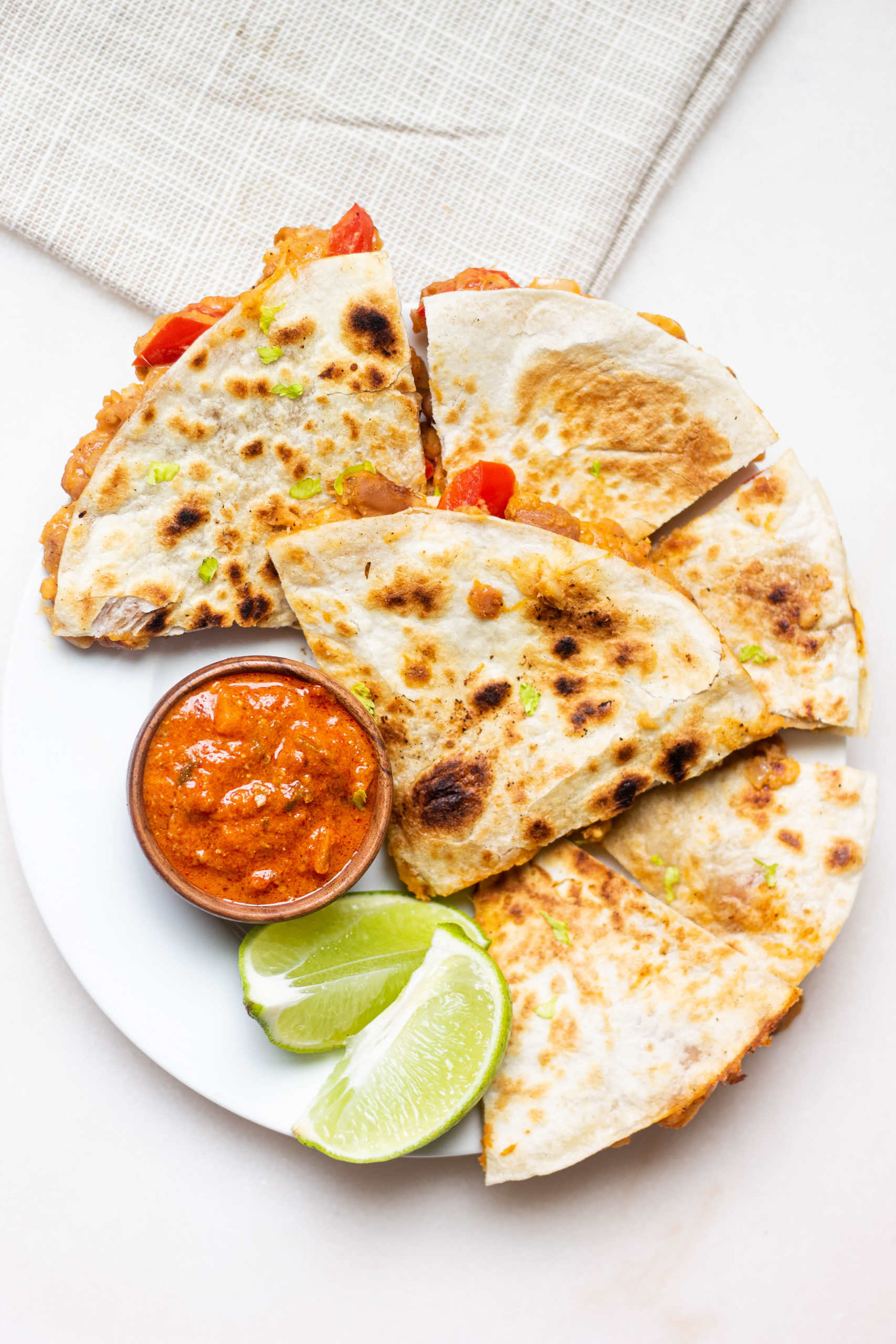 Spicy Bean and Cheese Quesadillas | Sweet & Sorrel