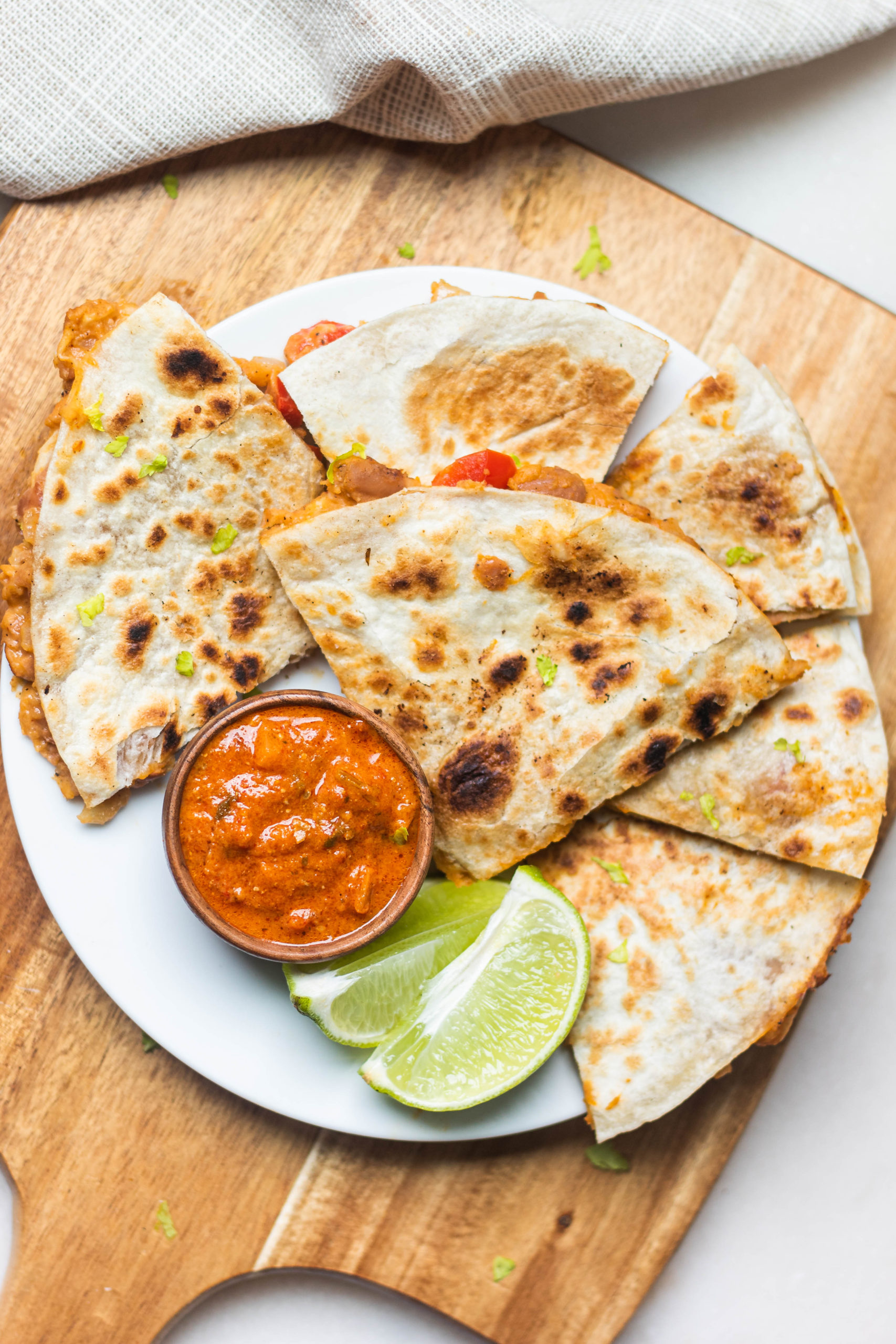 Spicy Bean And Cheese Quesadillas Sweet Sorrel