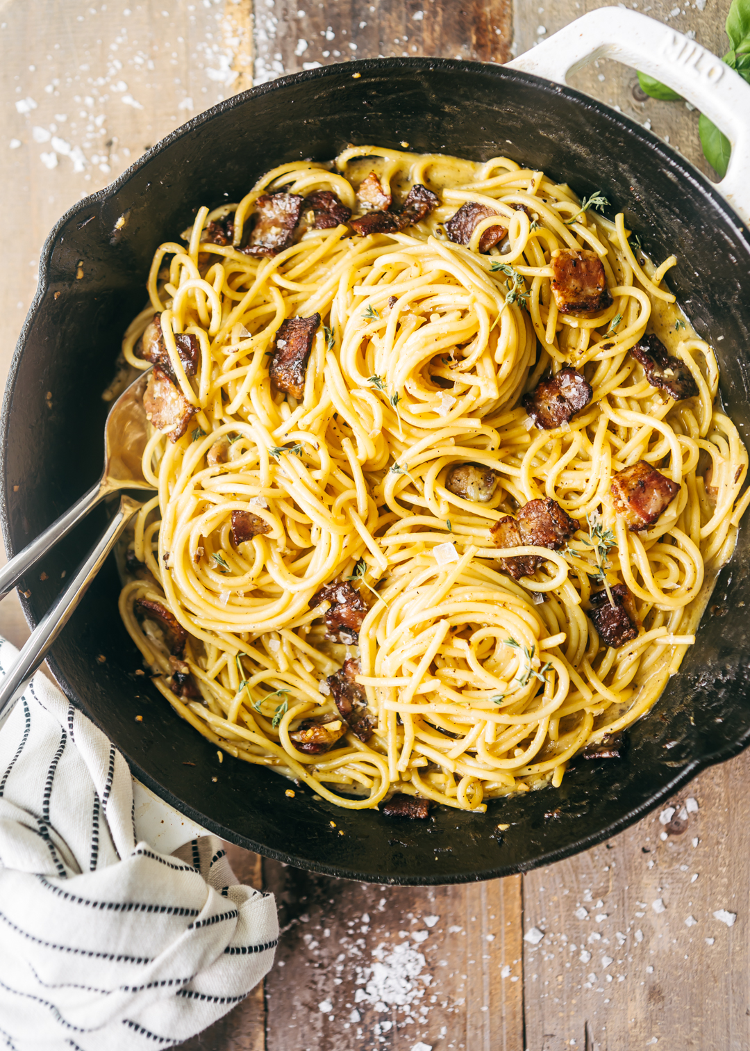 Jerk Carbonara Recipe - Sweet & Sorrel